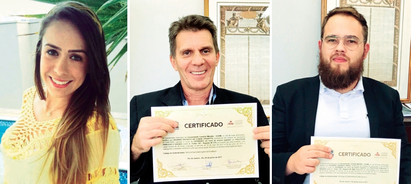 Ana Cristina dos Santos, Ricardo Cruzatto e Eduardo Drigo