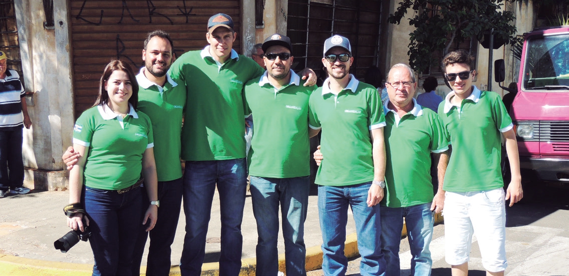 Integrantes da equipe organizadora da Carreata